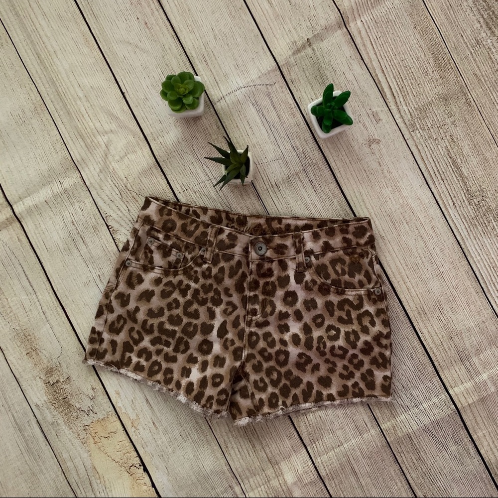 Leopard print shorts from Justice. Size 14R